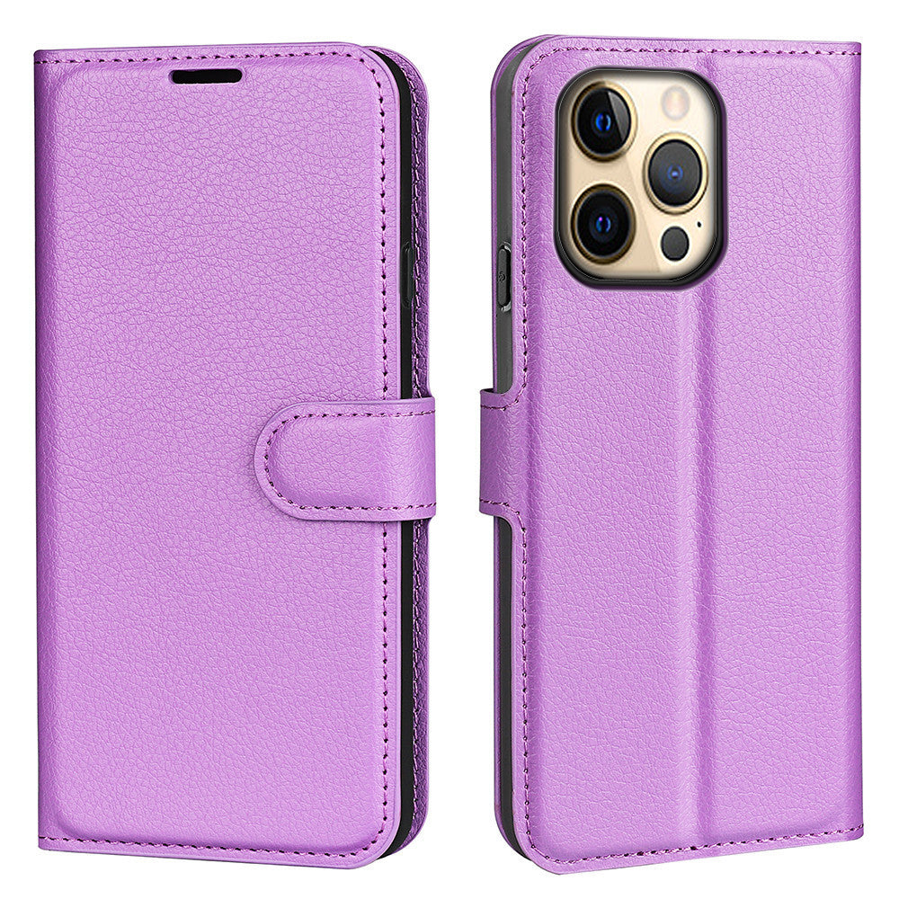 Flip Card Slot Lychee Pattern Phone Case