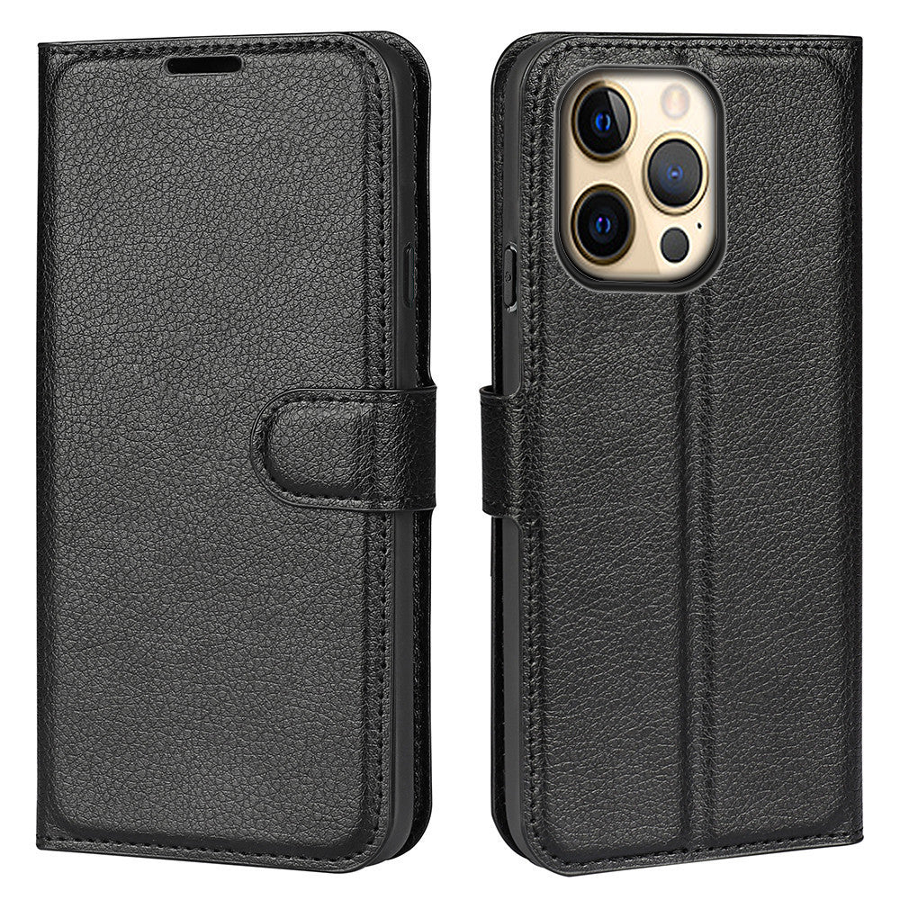 Flip Card Slot Lychee Pattern Phone Case