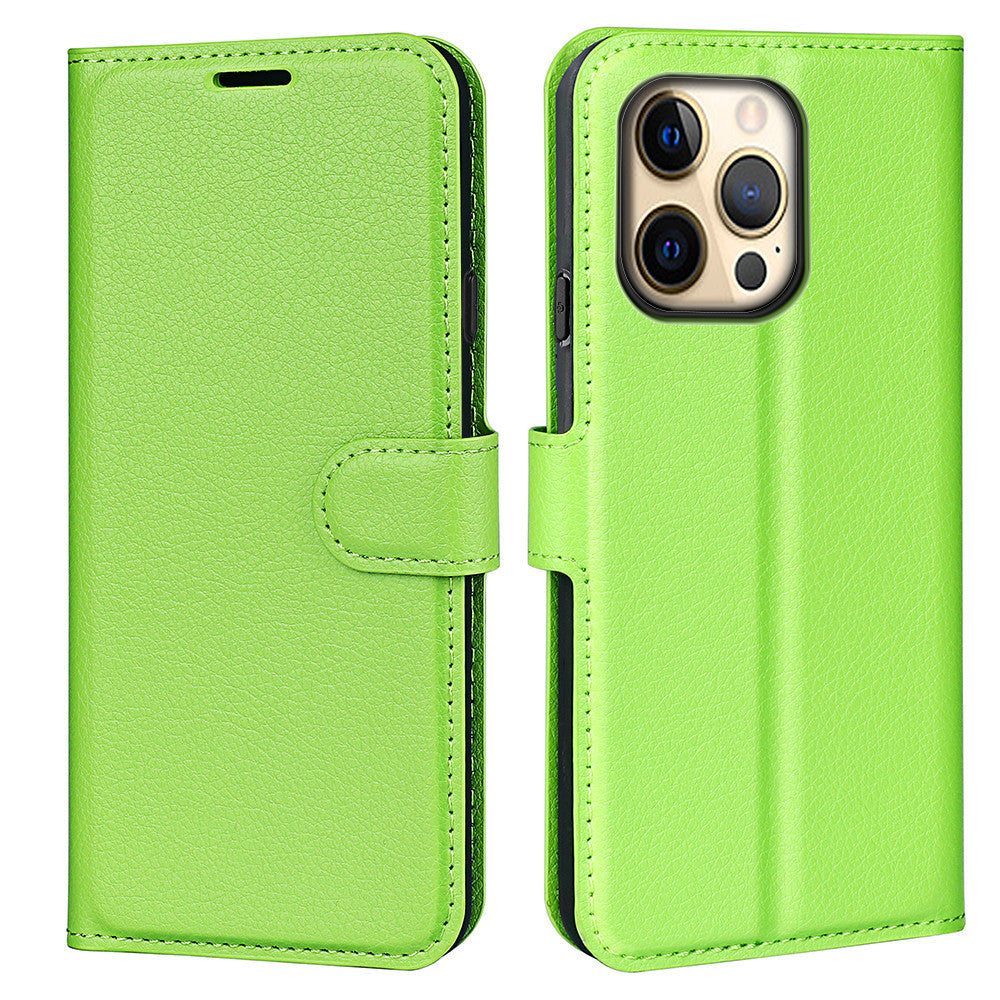 Flip Card Slot Lychee Pattern Phone Case