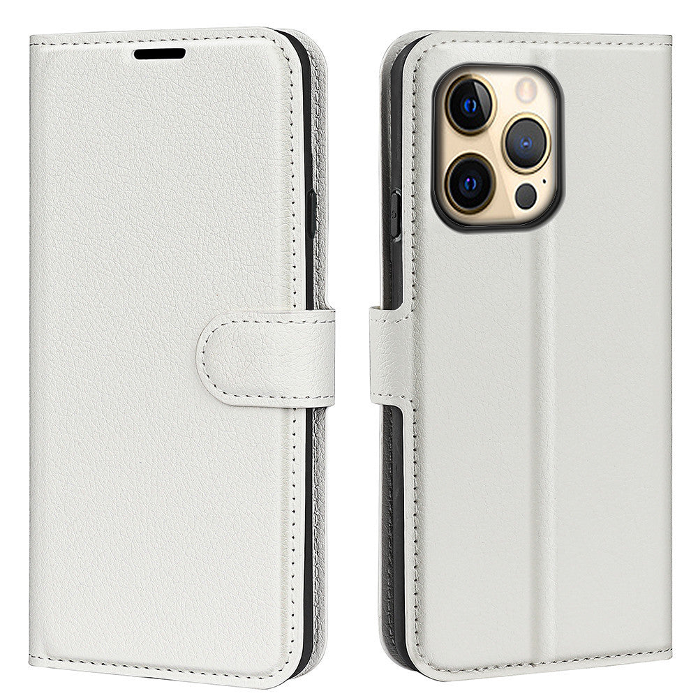 Flip Card Slot Lychee Pattern Phone Case